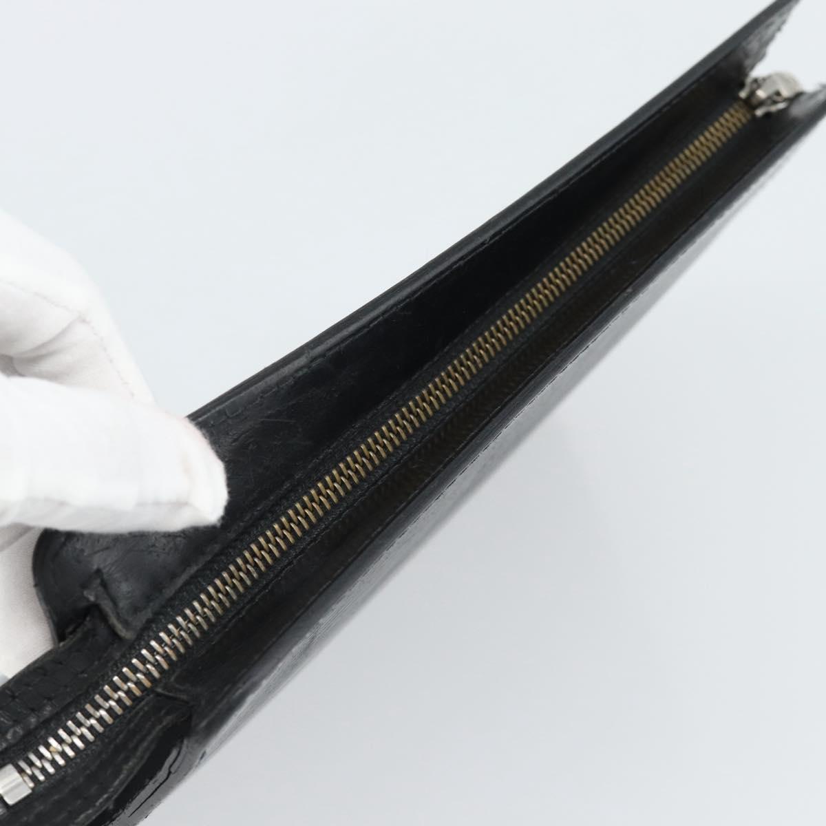 LOUIS VUITTON Epi Pochette Homme Clutch Bag Black M52522 LV Auth 191593