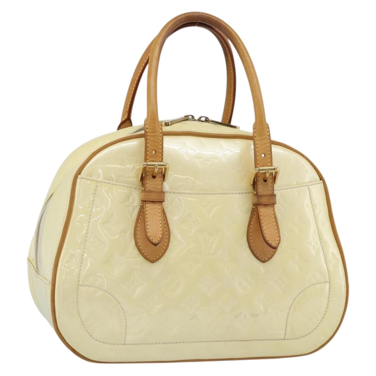 LOUIS VUITTON Monogram Vernis Summit Drive Hand Bag Perle M93514 LV Auth 191594A