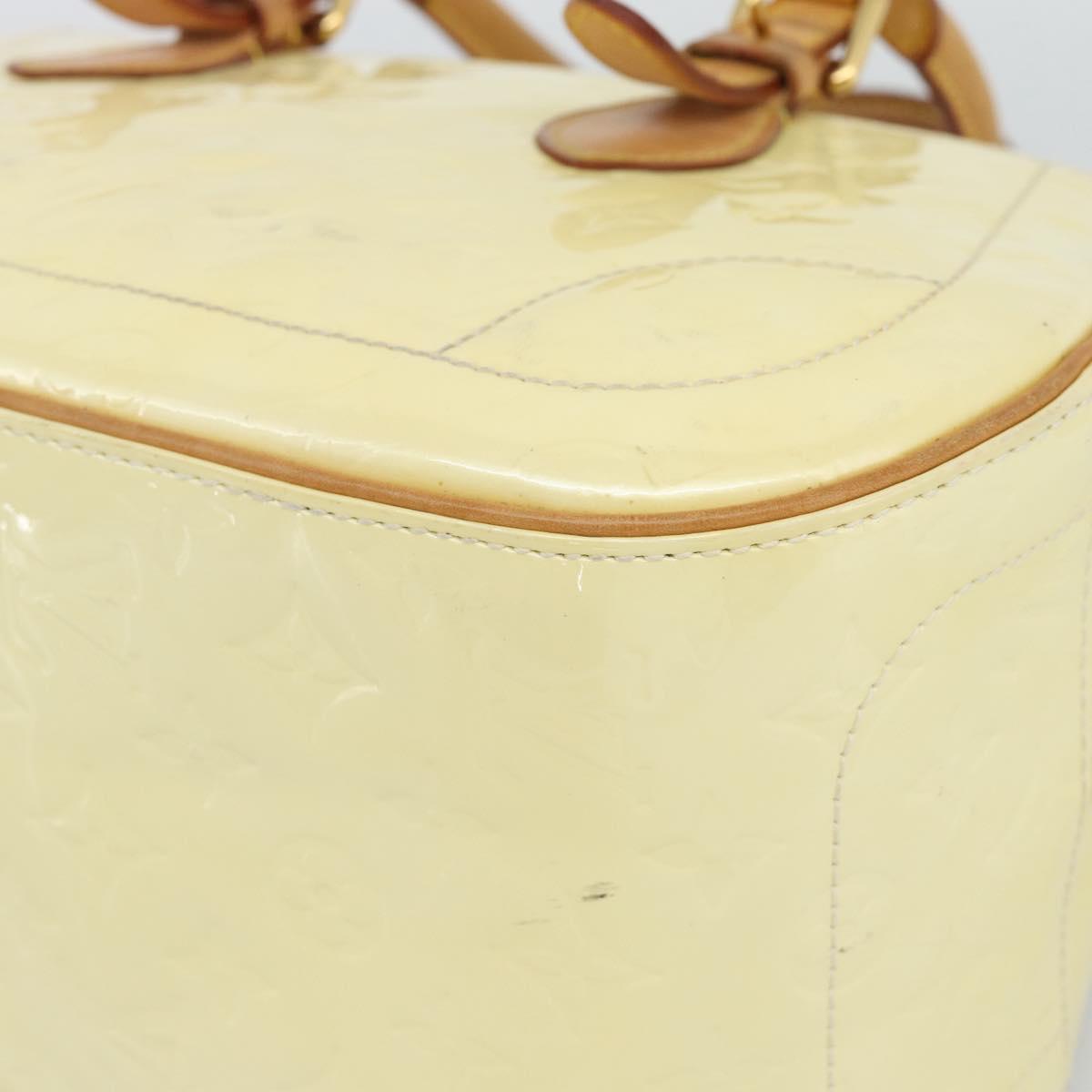 LOUIS VUITTON Monogram Vernis Summit Drive Hand Bag Perle M93514 LV Auth 191594A
