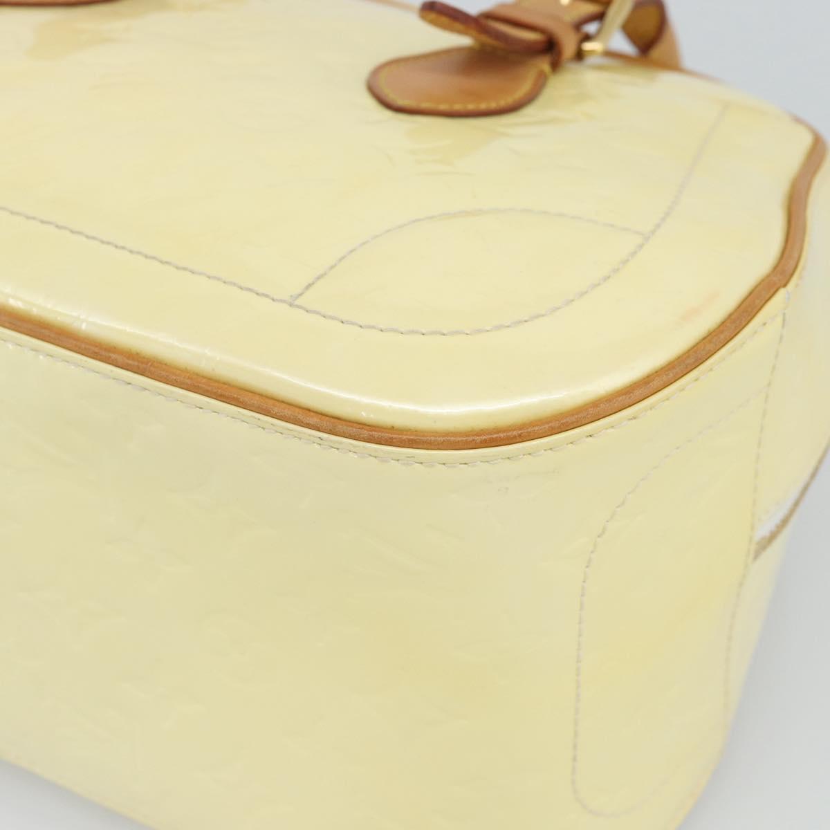 LOUIS VUITTON Monogram Vernis Summit Drive Hand Bag Perle M93514 LV Auth 191594A