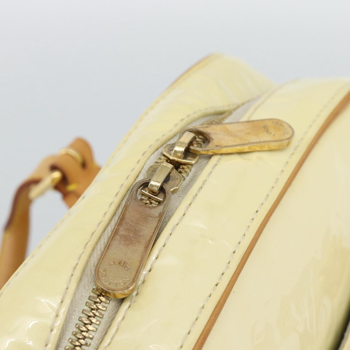 LOUIS VUITTON Monogram Vernis Summit Drive Hand Bag Perle M93514 LV Auth 191594A