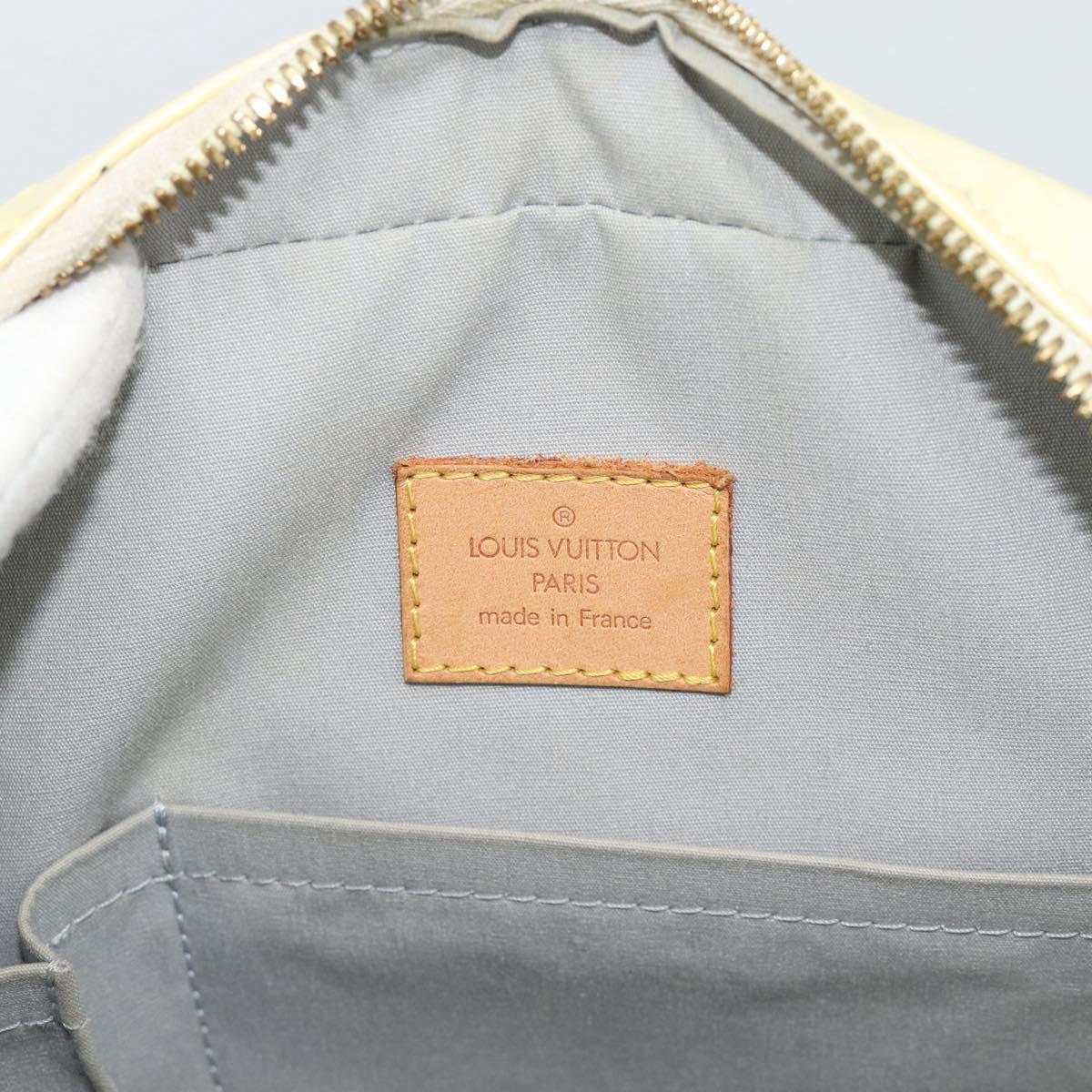 LOUIS VUITTON Monogram Vernis Summit Drive Hand Bag Perle M93514 LV Auth 191594A