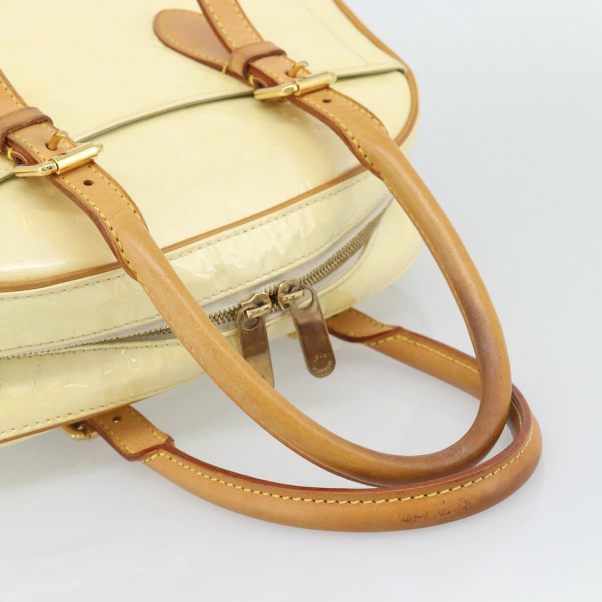 LOUIS VUITTON Monogram Vernis Summit Drive Hand Bag Perle M93514 LV Auth 191594A