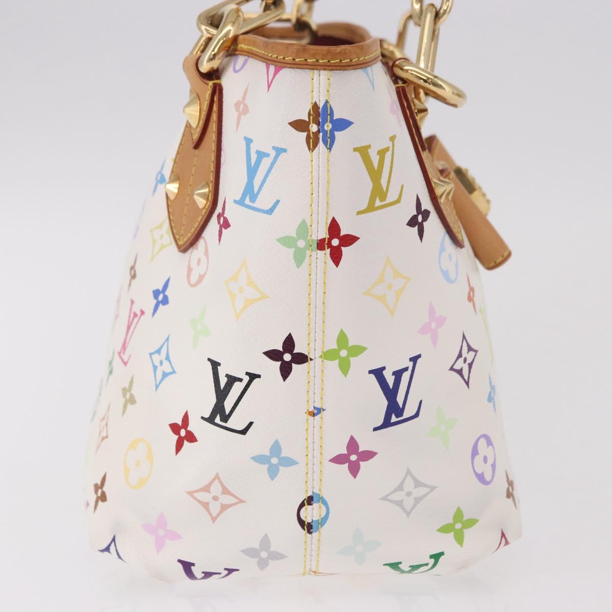 LOUIS VUITTON Monogram Multicolor Annie MM Tote Bag White M40307 LV Auth 191595V