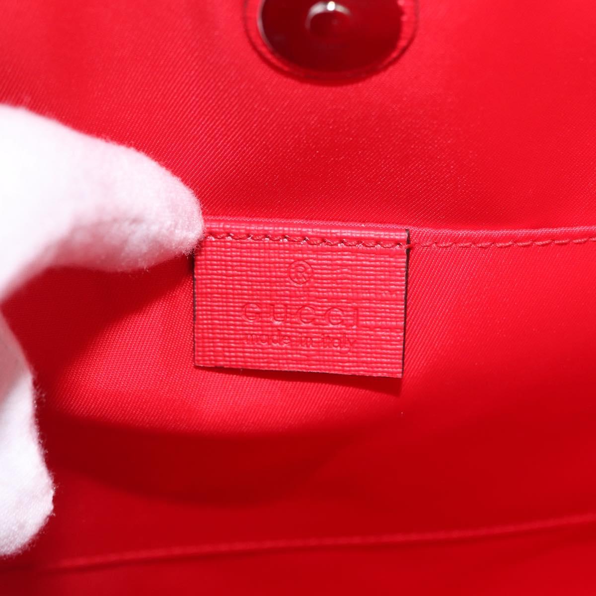 GUCCI Yuko Higuchi Hand Bag PVC 2way Red 630542 Auth 191602SM