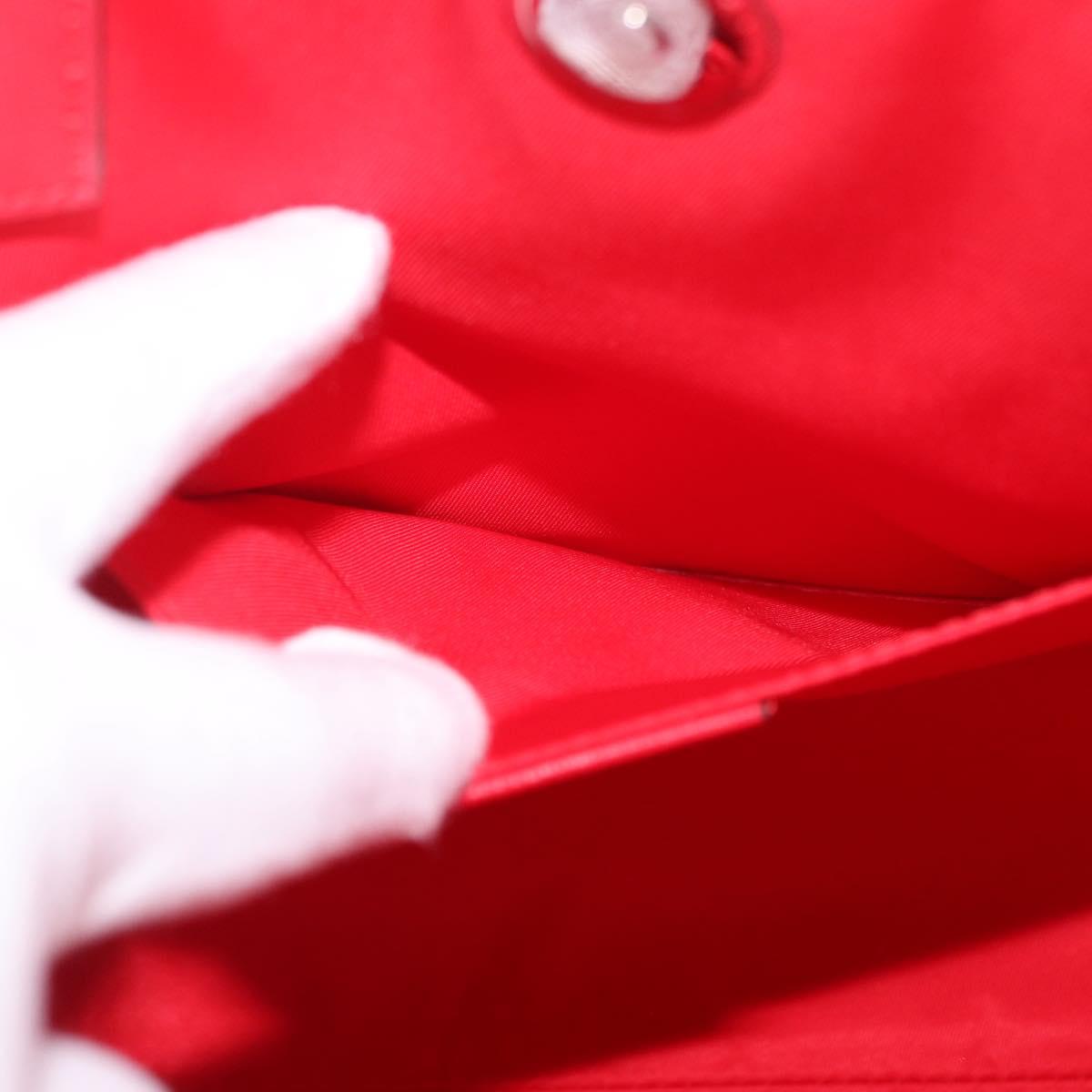 GUCCI Yuko Higuchi Hand Bag PVC 2way Red 630542 Auth 191602SM