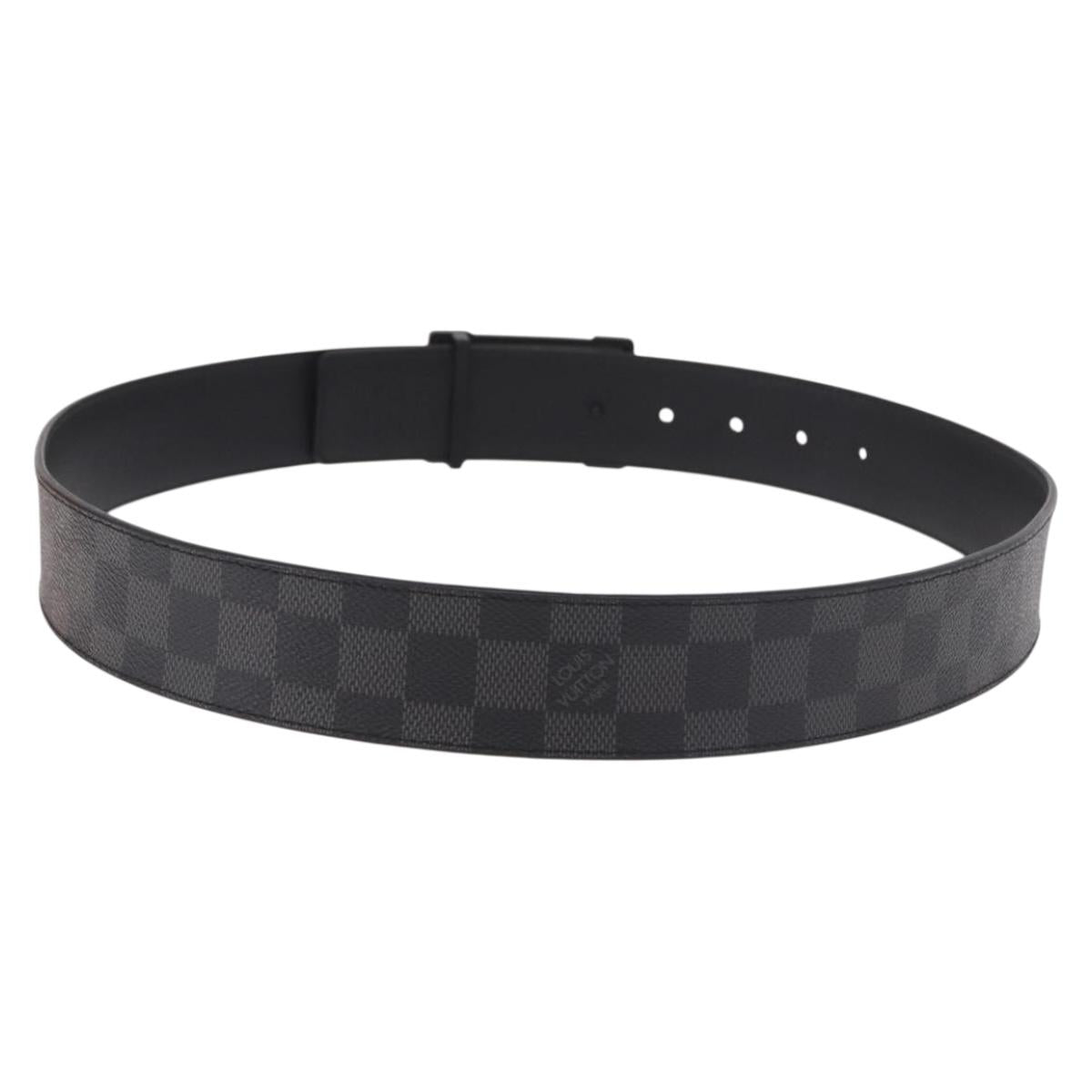 LOUIS VUITTON Damier Grafitte Stateinture NeoTrunk Belt M0184 LV Auth 191603M