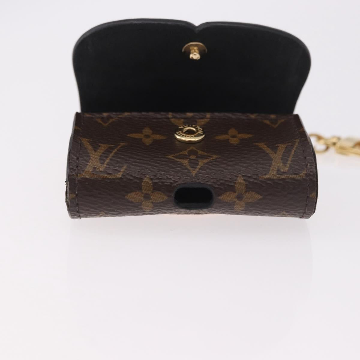 LOUIS VUITTON Monogram Etui Earphone Cat Airpods Pro Case GI0862 Auth 191604