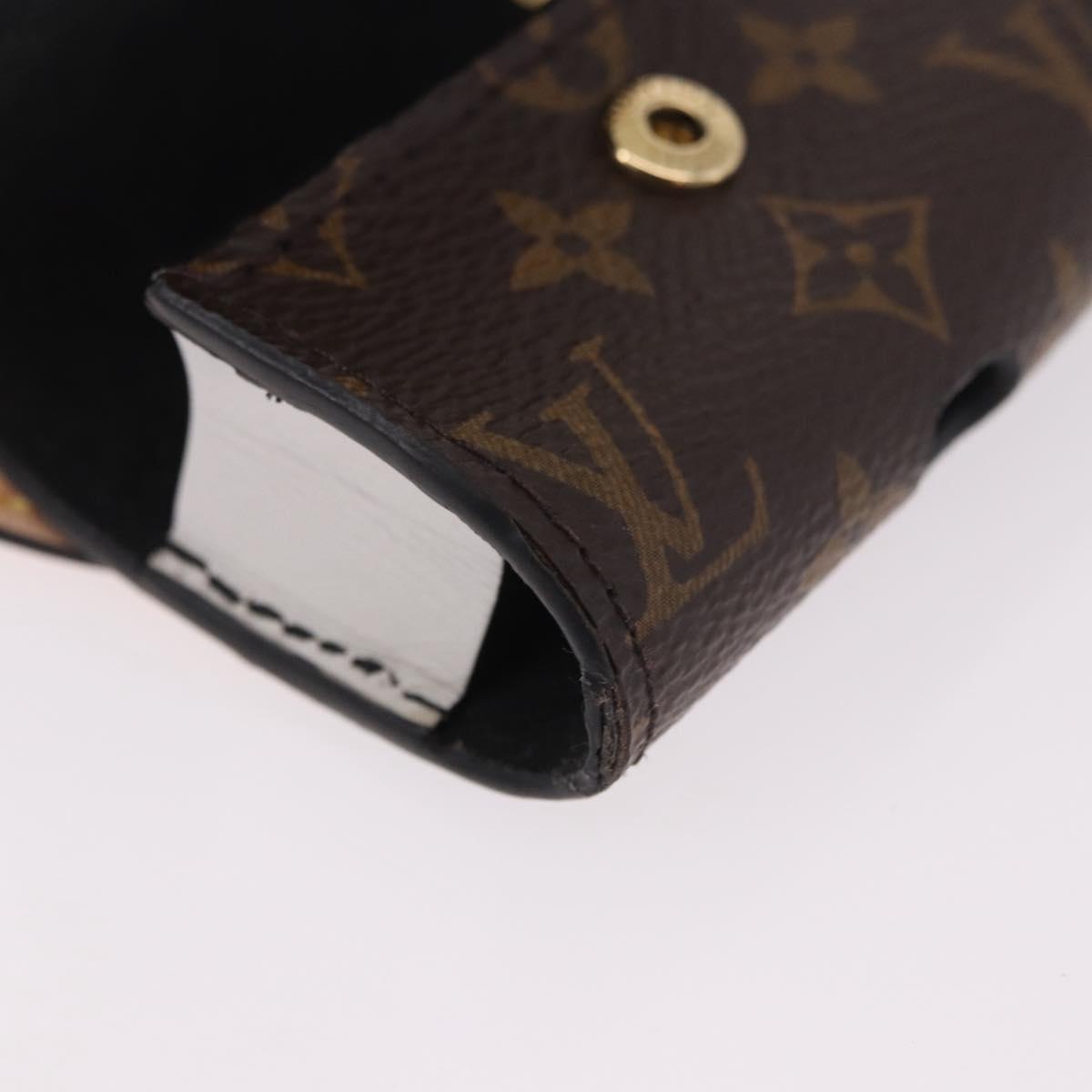 LOUIS VUITTON Monogram Etui Earphone Cat Airpods Pro Case GI0862 Auth 191604