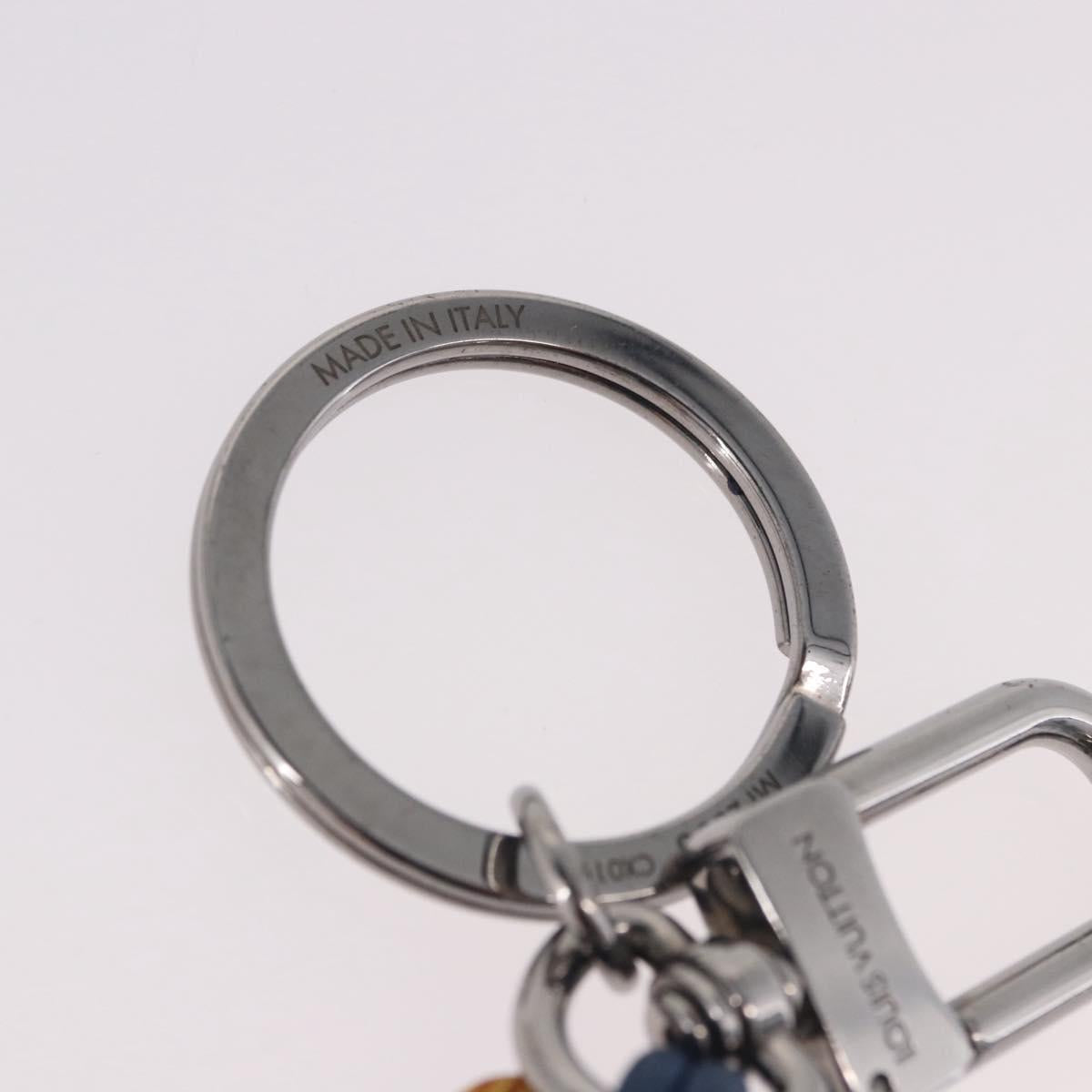 LOUIS VUITTON Epi Porte Cles LV Dual Key Holder Blue Yellow MP2553 Auth 191605A