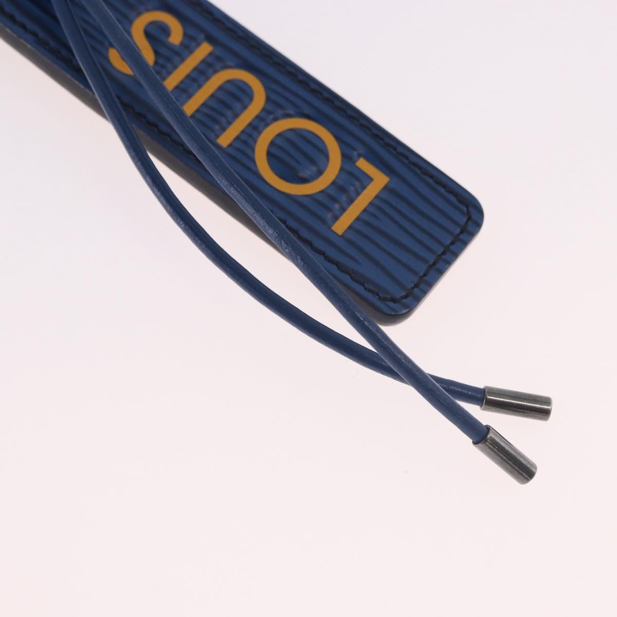 LOUIS VUITTON Epi Porte Cles LV Dual Key Holder Blue Yellow MP2553 Auth 191605A