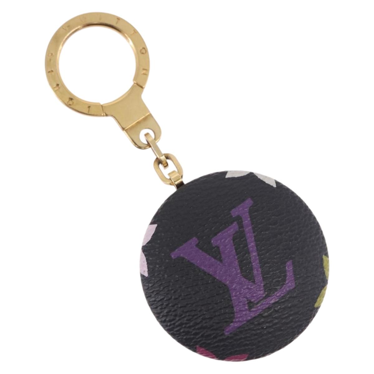 LOUIS VUITTON Monogram Multicolor Astropill Key Holder Black M51912 Auth 191606