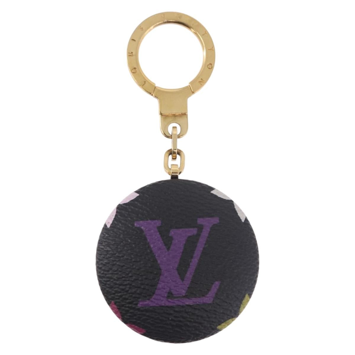 LOUIS VUITTON Monogram Multicolor Astropill Key Holder Black M51912 Auth 191606