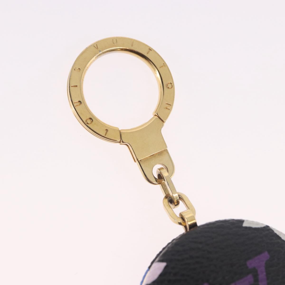 LOUIS VUITTON Monogram Multicolor Astropill Key Holder Black M51912 Auth 191606