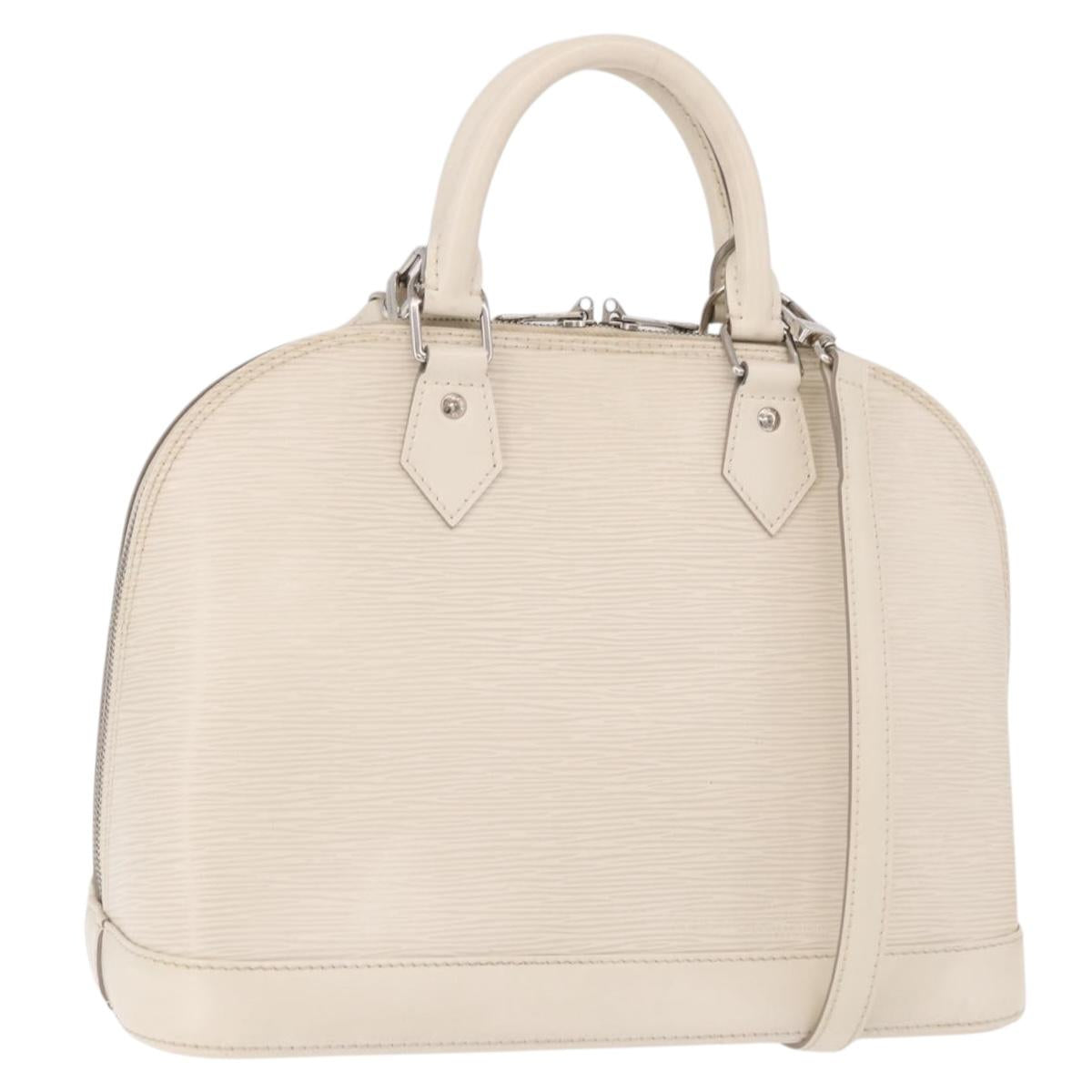 LOUIS VUITTON Epi Alma PM Hand Bag Yvoire White M4030J LV Auth 191616A