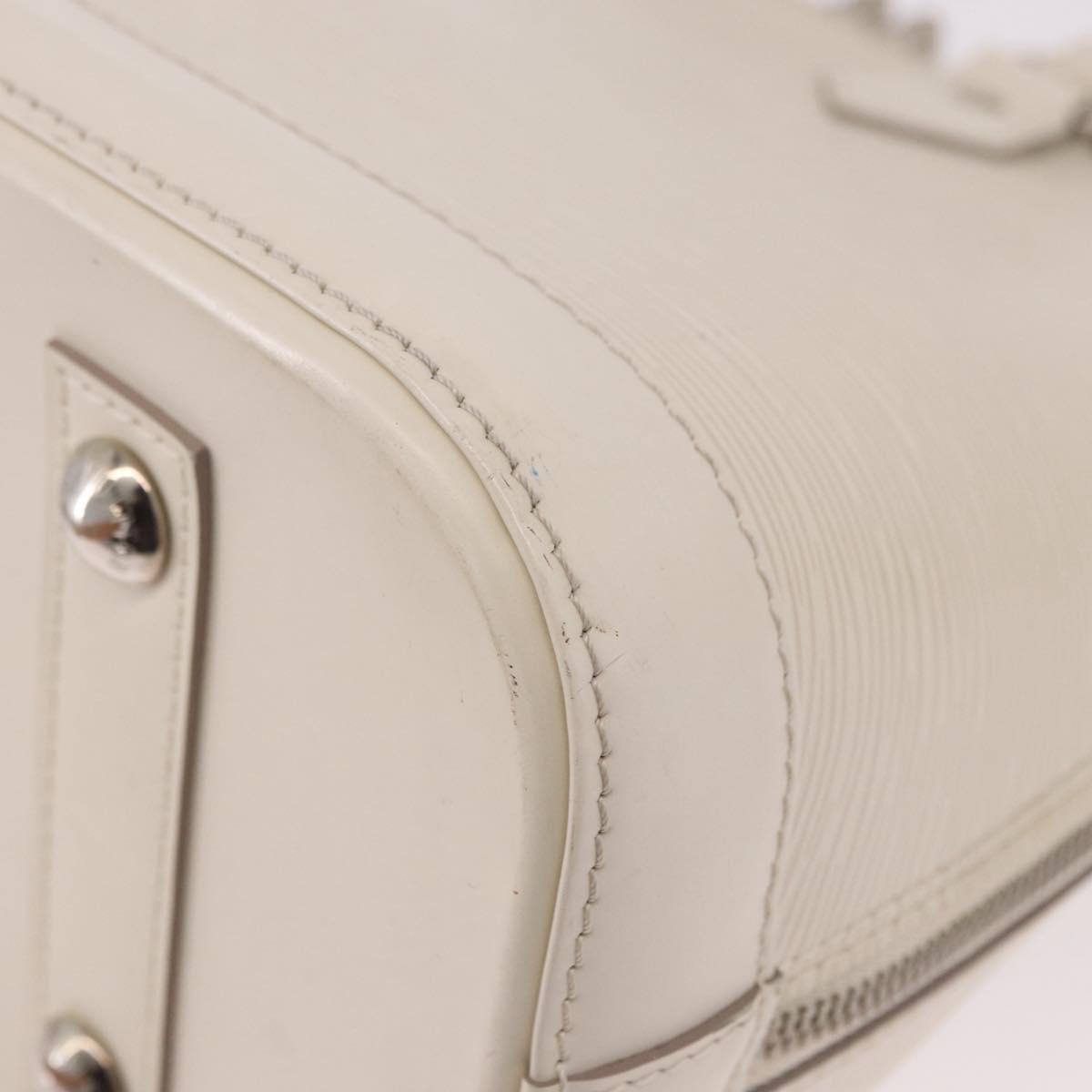 LOUIS VUITTON Epi Alma PM Hand Bag Yvoire White M4030J LV Auth 191616A