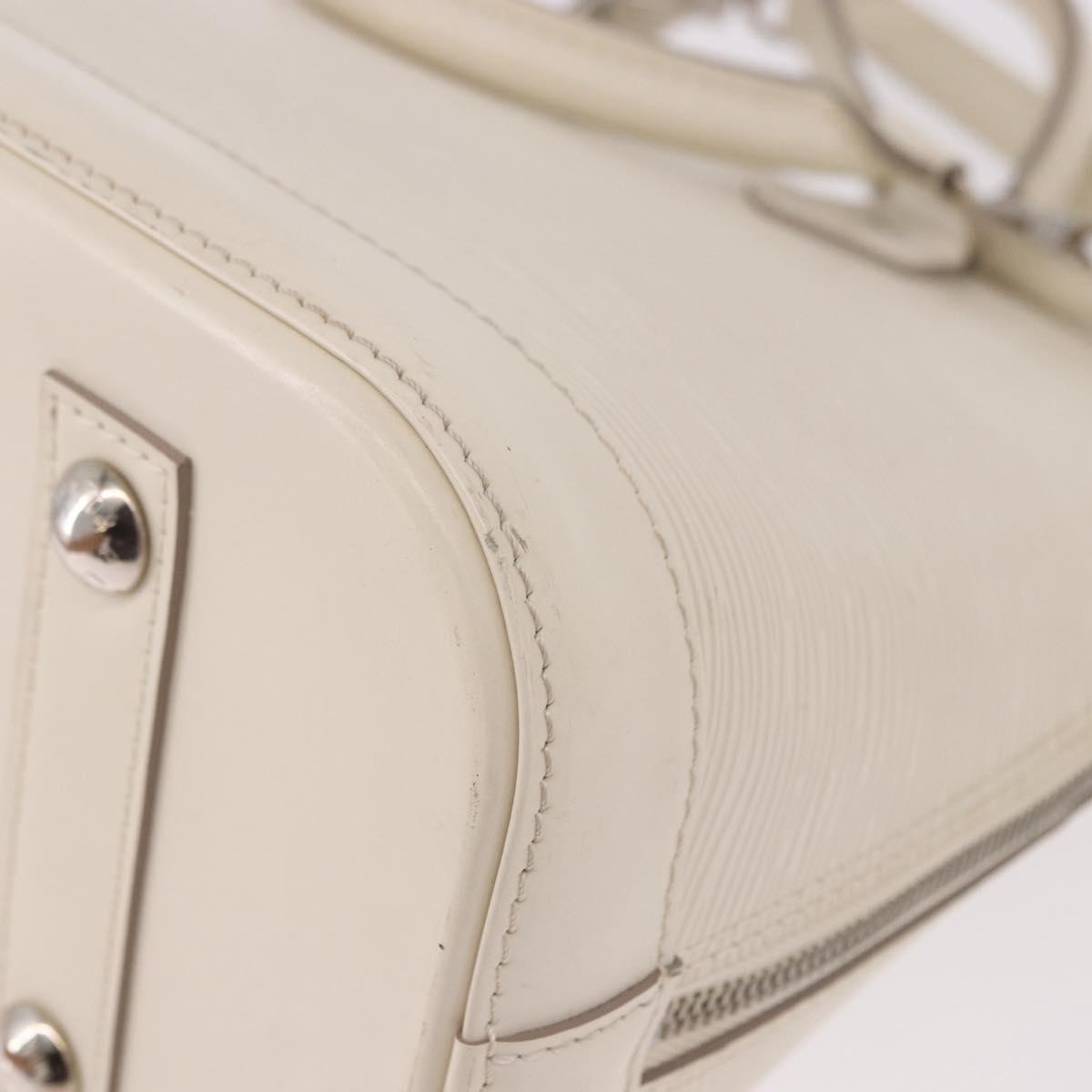 LOUIS VUITTON Epi Alma PM Hand Bag Yvoire White M4030J LV Auth 191616A