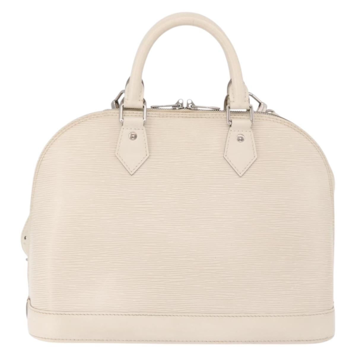 LOUIS VUITTON Epi Alma PM Hand Bag Yvoire White M4030J LV Auth 191616A