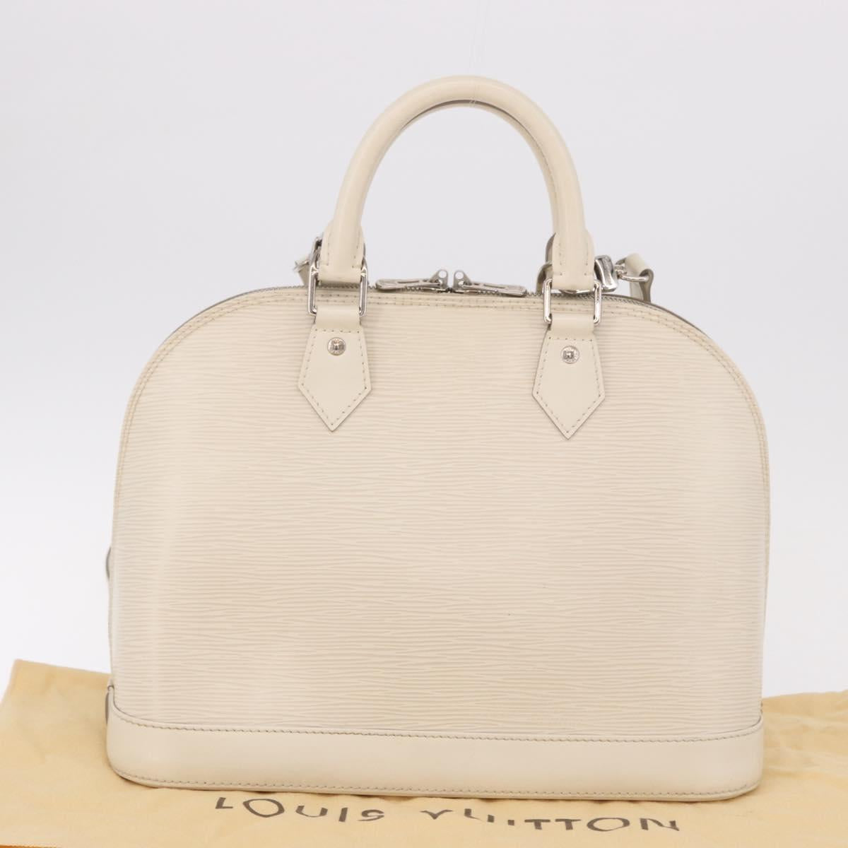 LOUIS VUITTON Epi Alma PM Hand Bag Yvoire White M4030J LV Auth 191616A