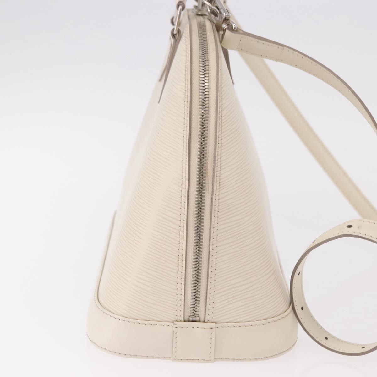 LOUIS VUITTON Epi Alma PM Hand Bag Yvoire White M4030J LV Auth 191616A