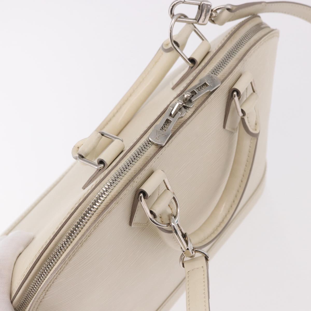 LOUIS VUITTON Epi Alma PM Hand Bag Yvoire White M4030J LV Auth 191616A