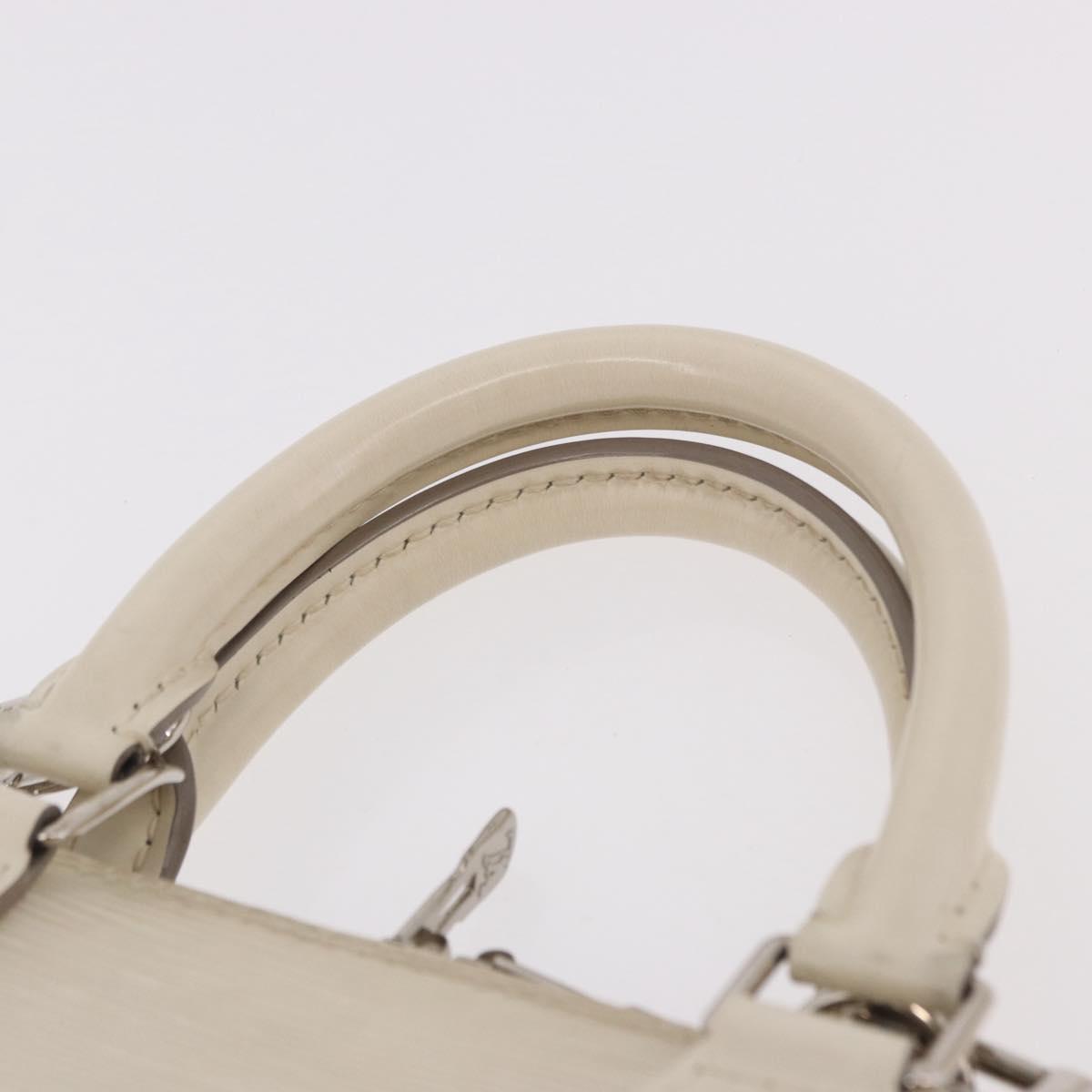 LOUIS VUITTON Epi Alma PM Hand Bag Yvoire White M4030J LV Auth 191616A