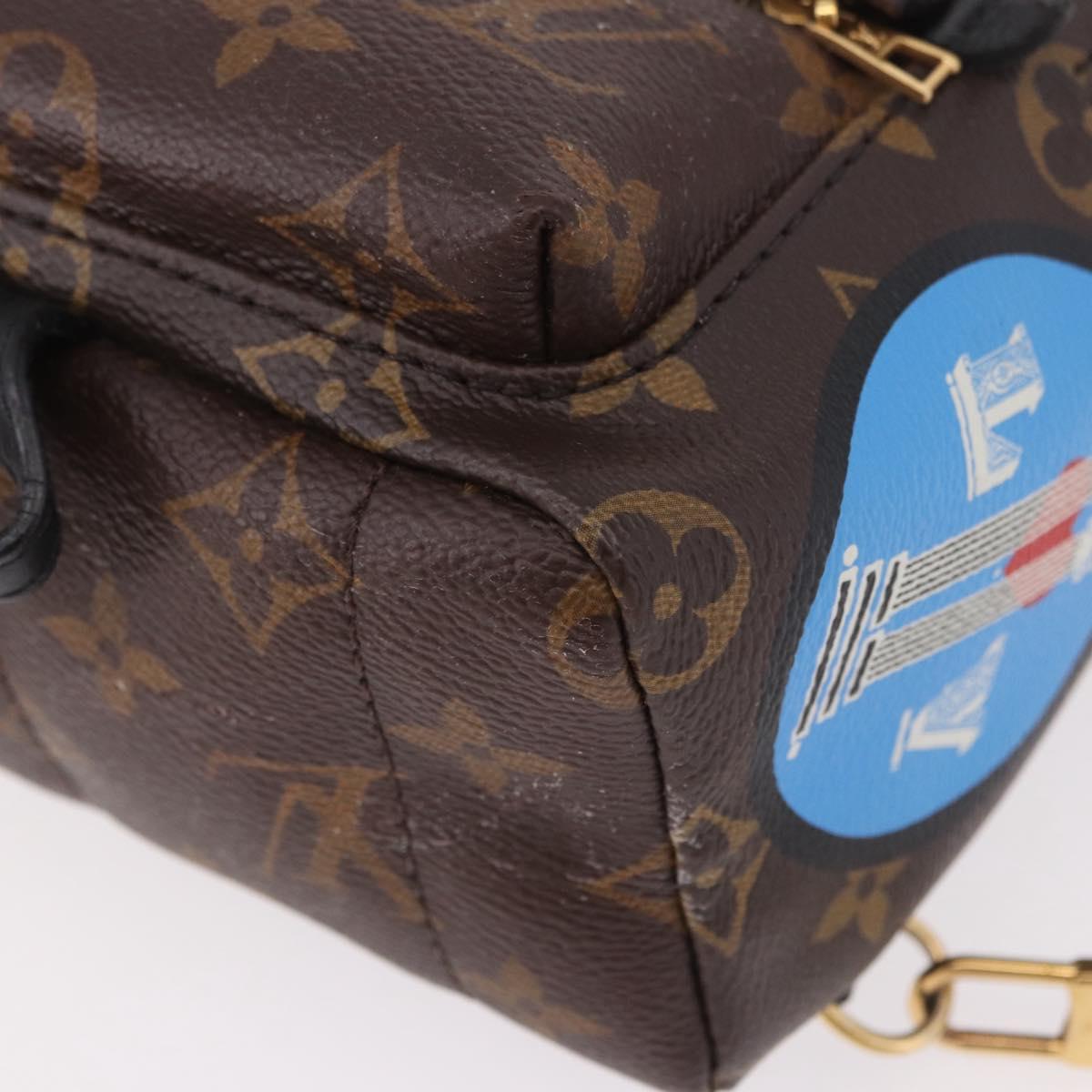 LOUIS VUITTON Monogram Palm Springs Mini Backpack M42971 LV Auth 191617A