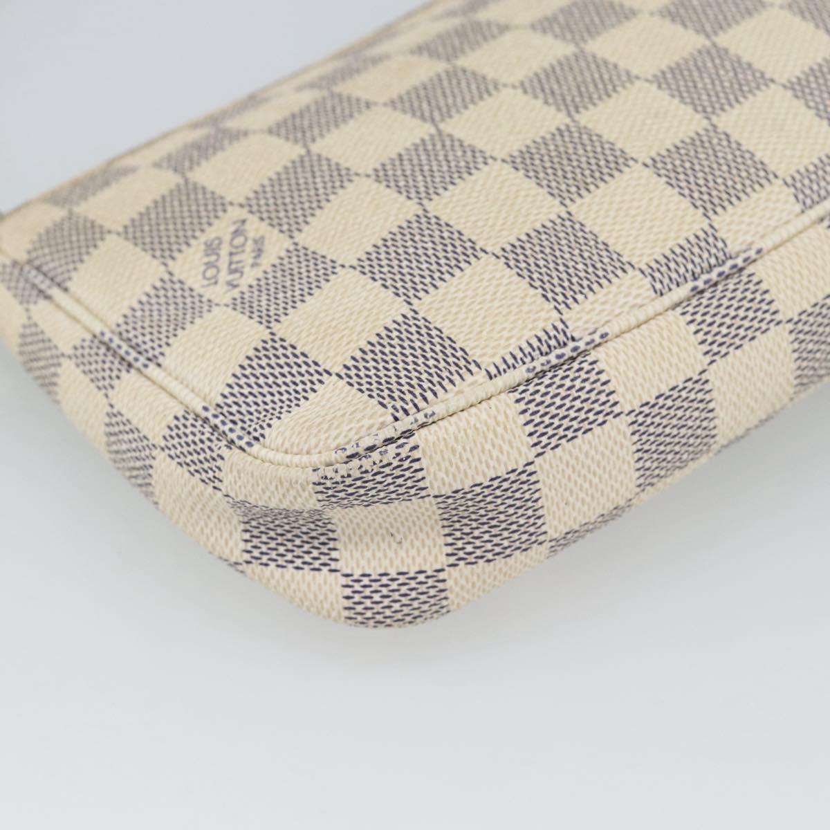 LOUIS VUITTON Damier Azur Pochette Accessoires Pouch N51986 LV Auth 191619
