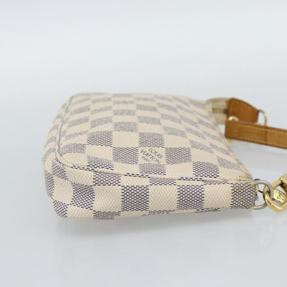 LOUIS VUITTON Damier Azur Pochette Accessoires Pouch N51986 LV Auth 191619
