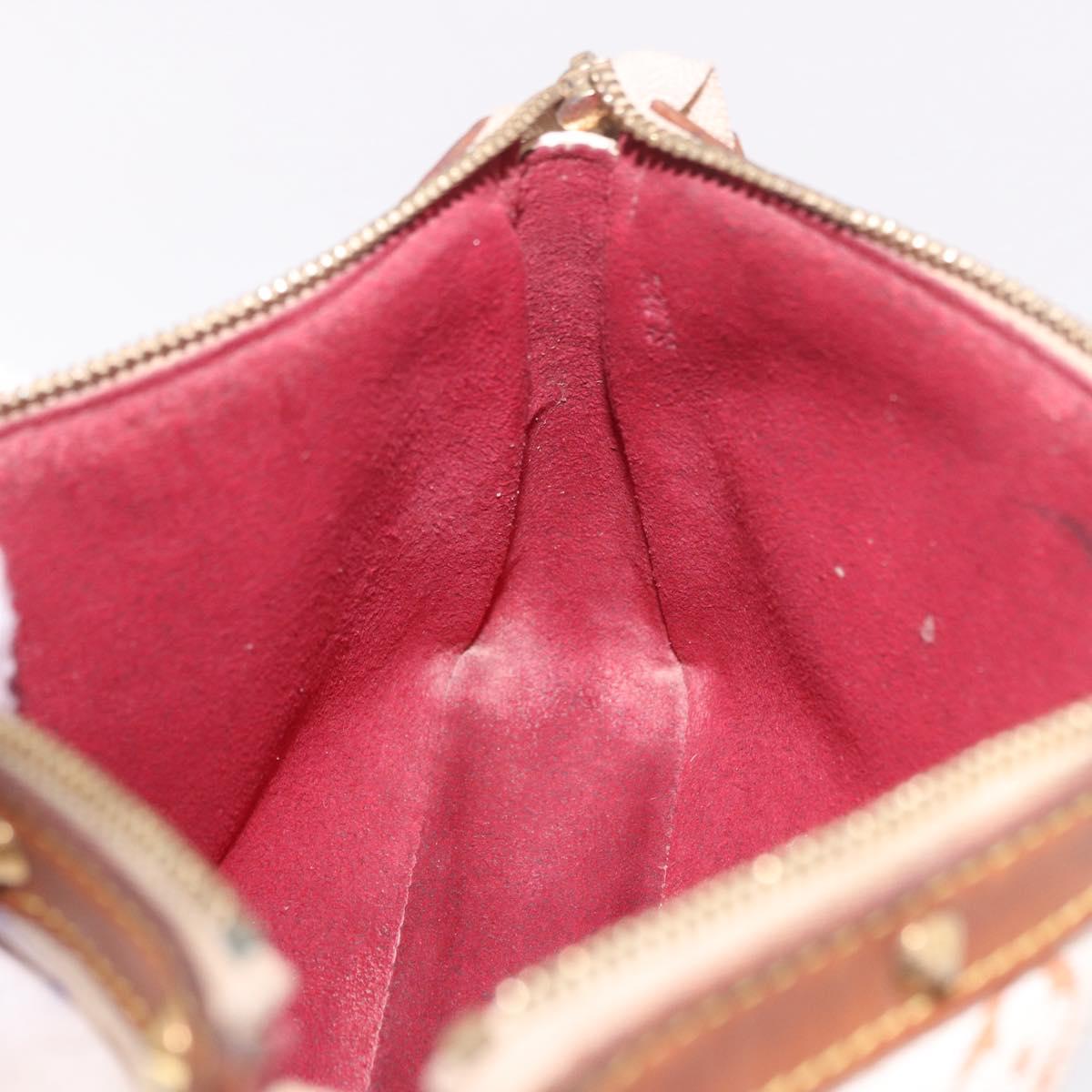 LOUIS VUITTON Monogram Multicolor Pochette Accessoires White M92649 Auth 191620
