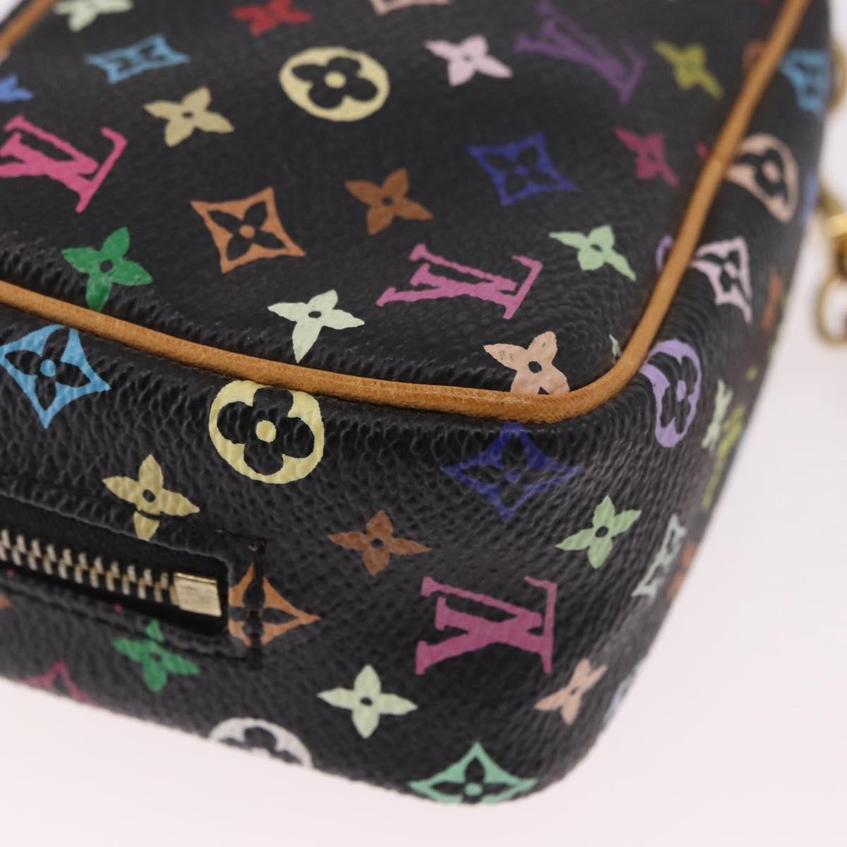 LOUIS VUITTON Monogram Multicolor Trousse Wapity Pouch Black M58034 Auth 191621V
