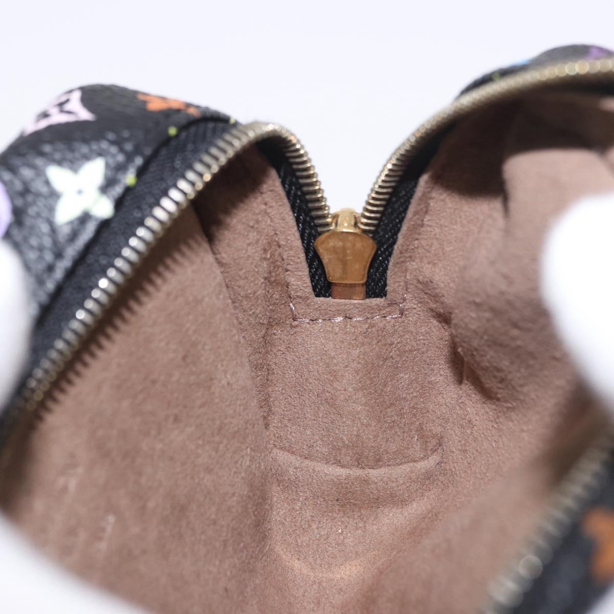 LOUIS VUITTON Monogram Multicolor Trousse Wapity Pouch Black M58034 Auth 191621V