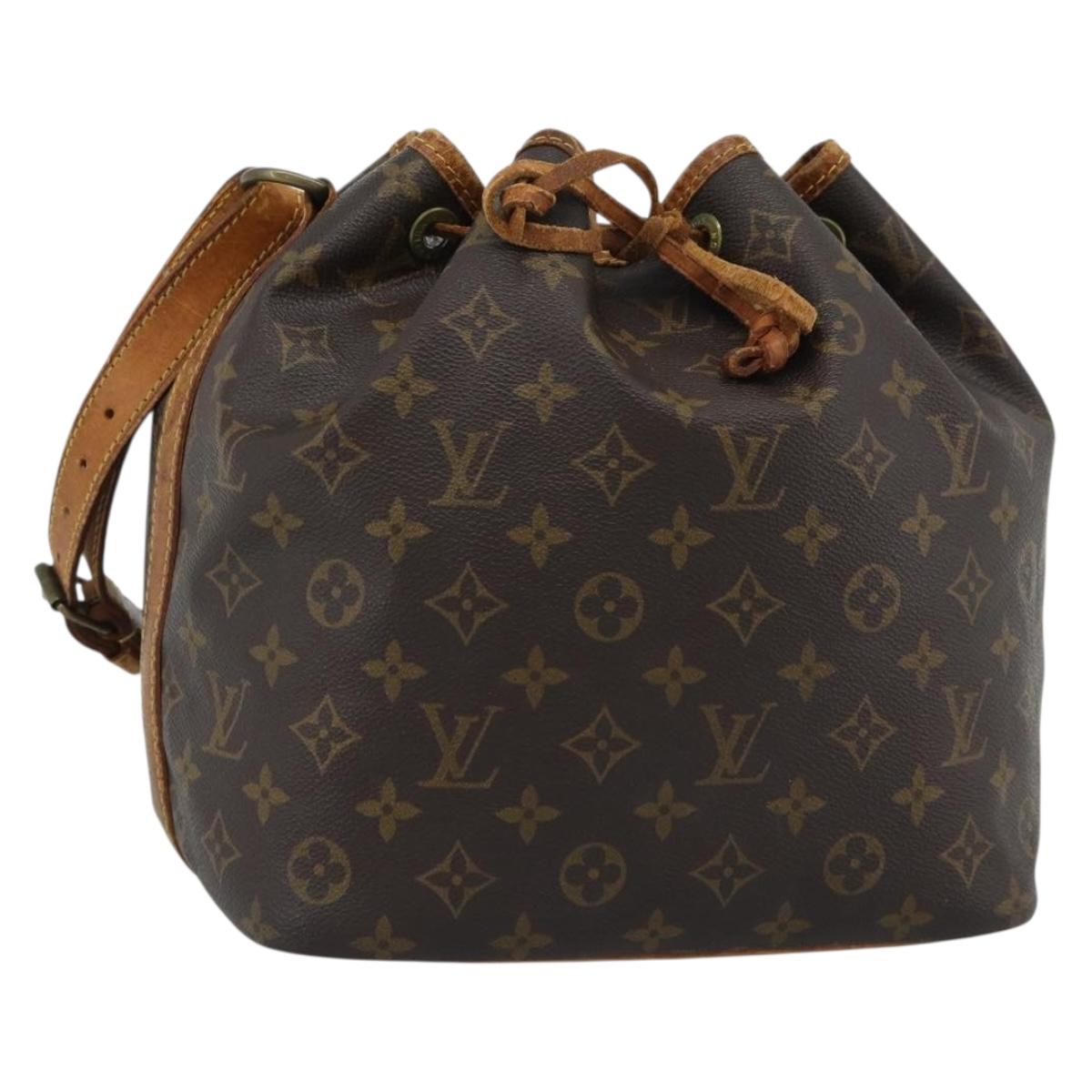 LOUIS VUITTON Monogram Petit Noe Shoulder Bag M42226 LV Auth 191632