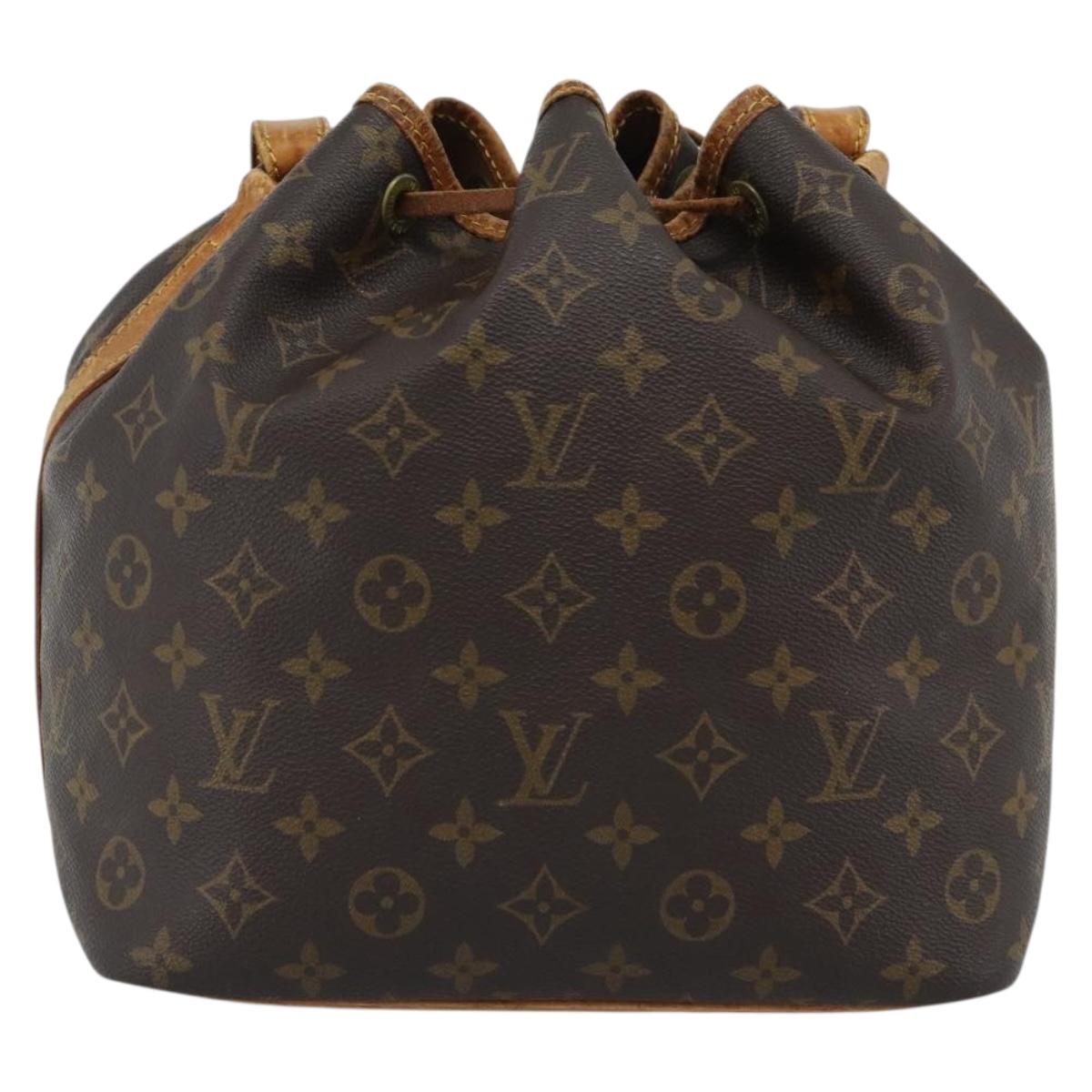 LOUIS VUITTON Monogram Petit Noe Shoulder Bag M42226 LV Auth 191632
