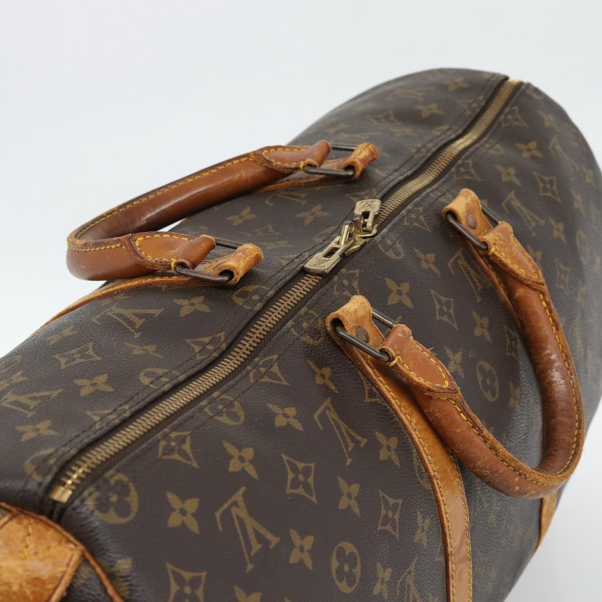 LOUIS VUITTON Monogram Keepall 50 Boston Bag M41426 LV Auth 191635