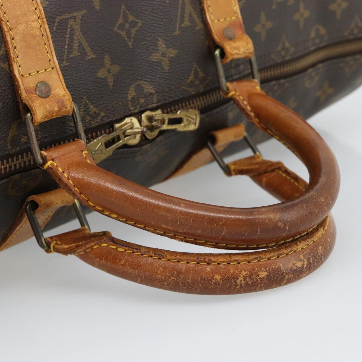 LOUIS VUITTON Monogram Keepall 50 Boston Bag M41426 LV Auth 191635