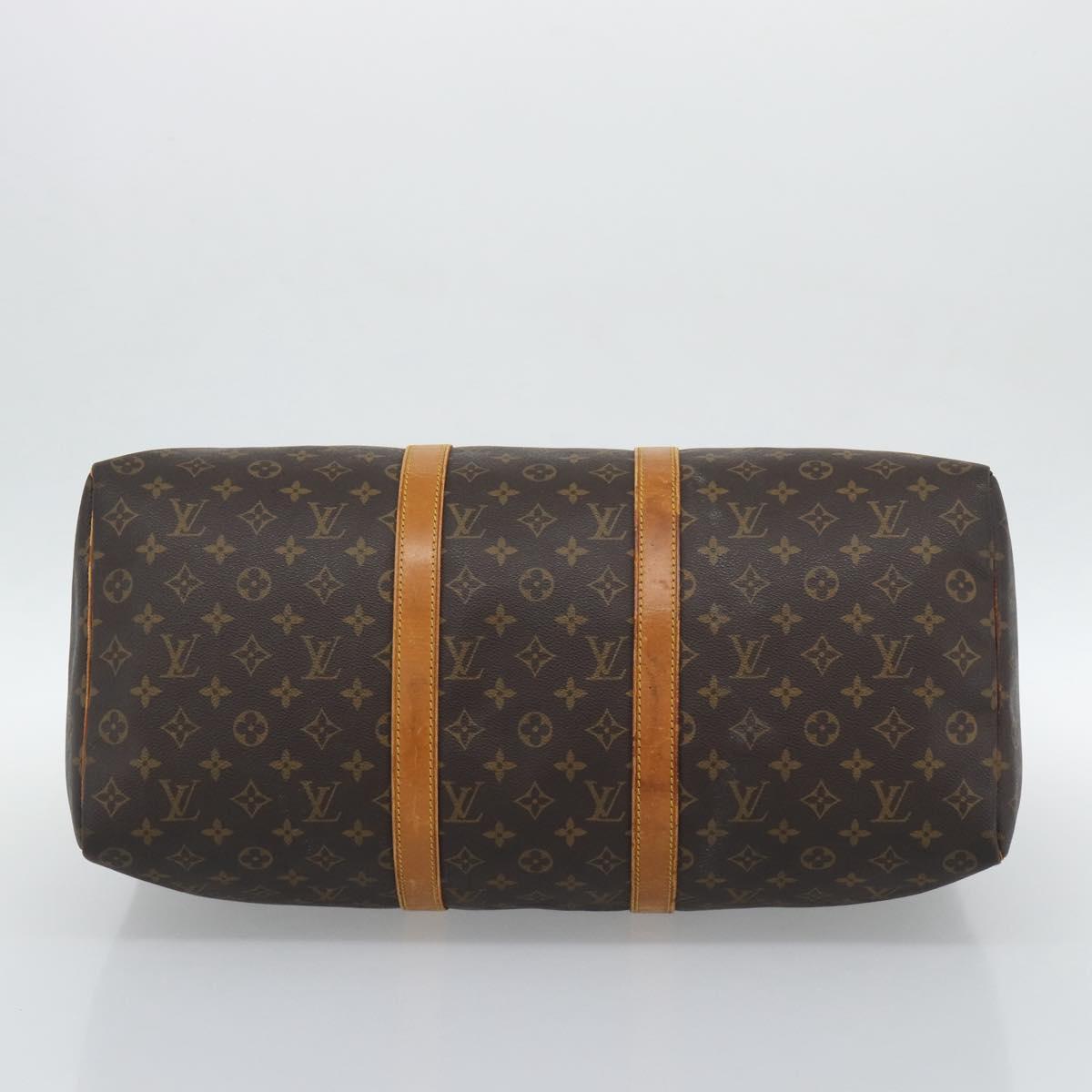 LOUIS VUITTON Monogram Keepall 50 Boston Bag M41426 LV Auth 191635