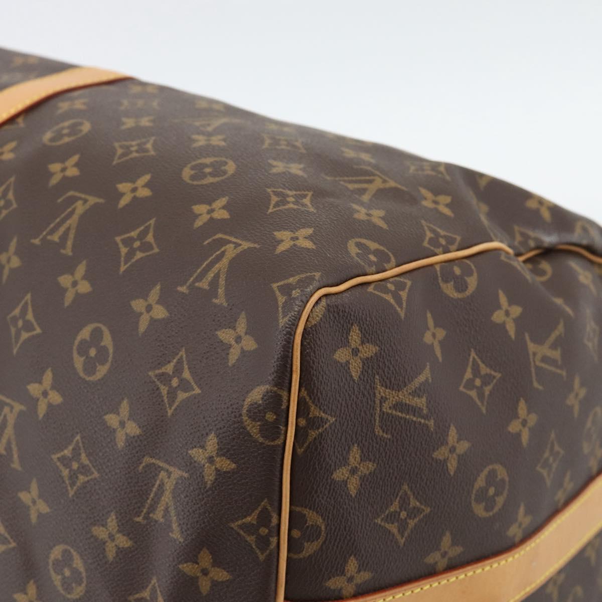 LOUIS VUITTON Monogram Keepall Bandouliere 55 Boston Bag M41414 LV Auth 191636