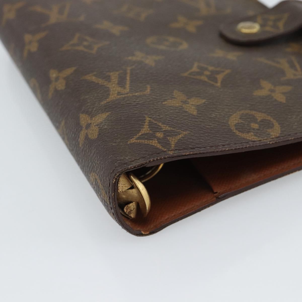 LOUIS VUITTON Monogram Agenda MM Day Planner Cover R20105 LV Auth 191639