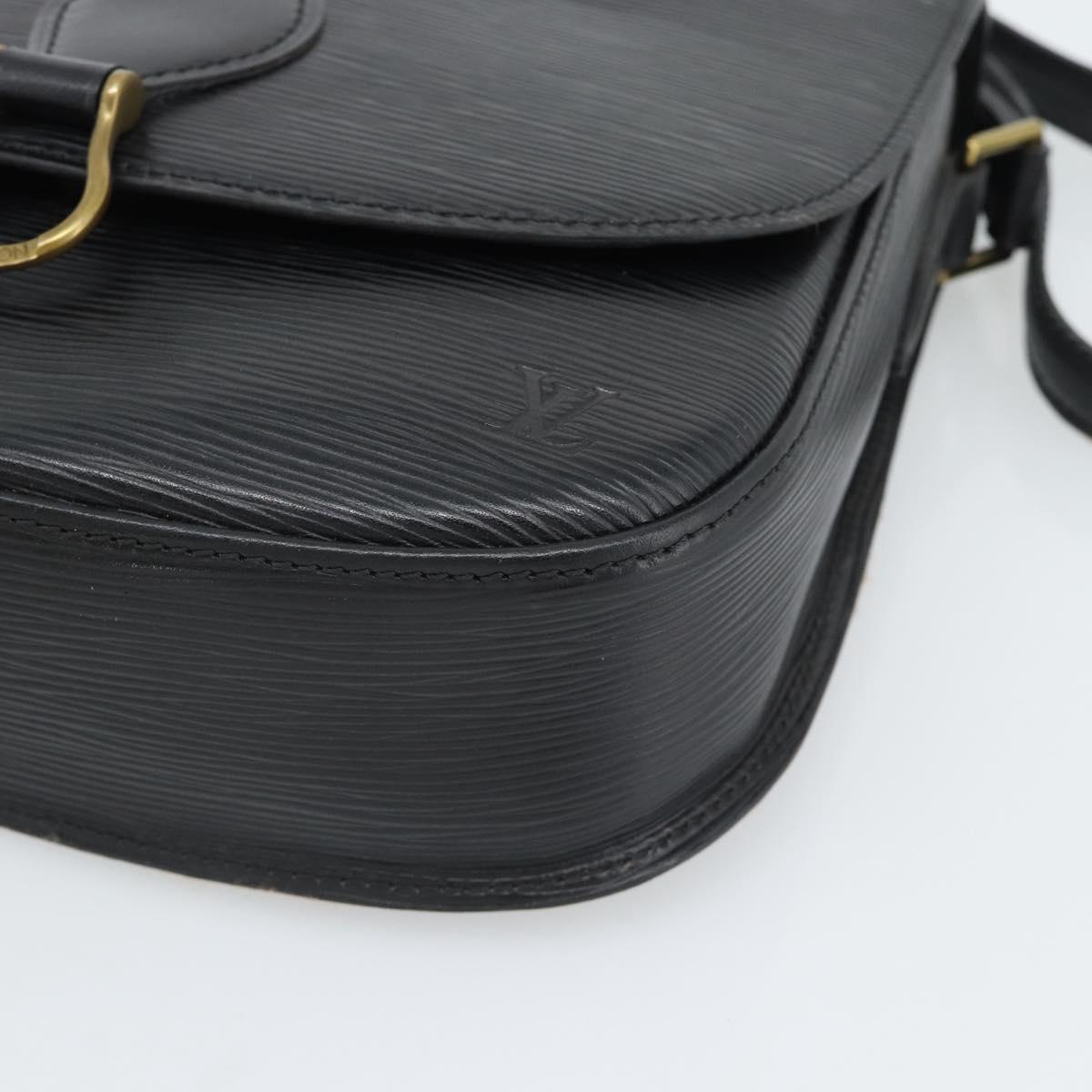 LOUIS VUITTON Epi Saint Cloud GM Shoulder Bag Black M52192 LV Auth 191640