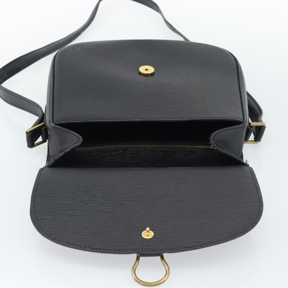 LOUIS VUITTON Epi Saint Cloud GM Shoulder Bag Black M52192 LV Auth 191640