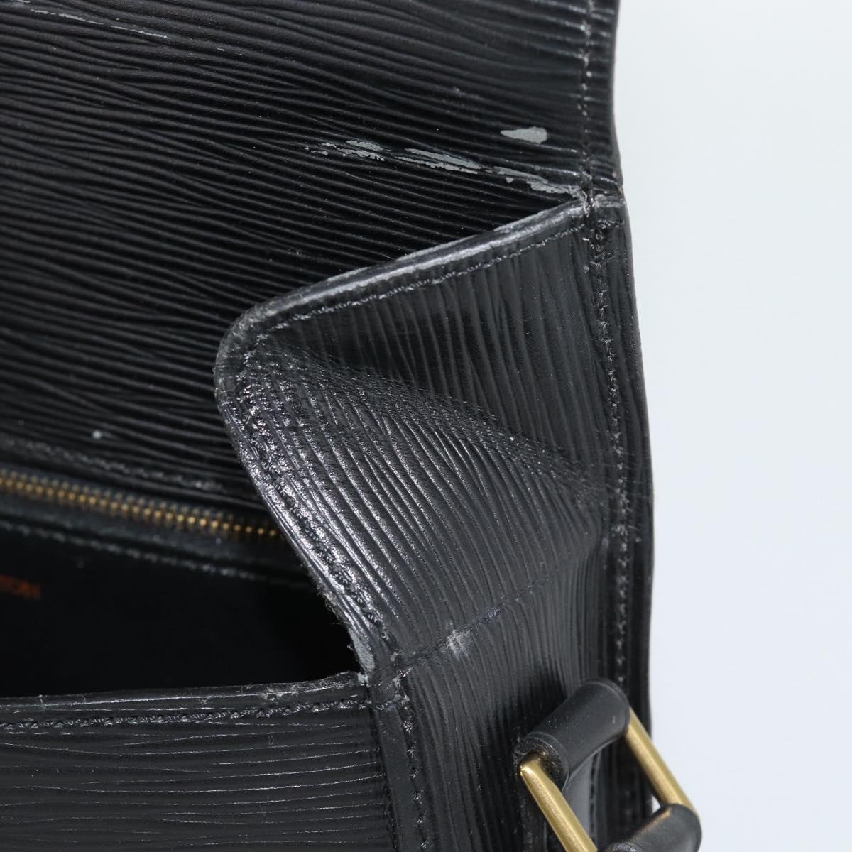 LOUIS VUITTON Epi Saint Cloud GM Shoulder Bag Black M52192 LV Auth 191640