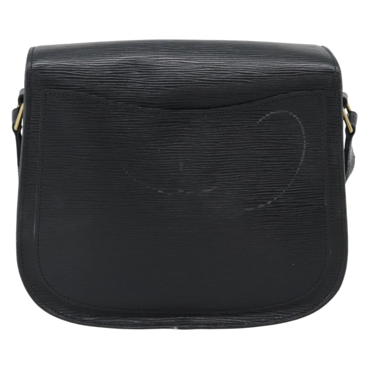 LOUIS VUITTON Epi Saint Cloud GM Shoulder Bag Black M52192 LV Auth 191640