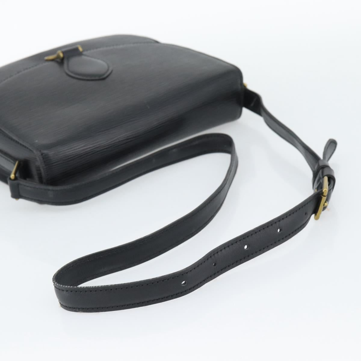 LOUIS VUITTON Epi Saint Cloud GM Shoulder Bag Black M52192 LV Auth 191640
