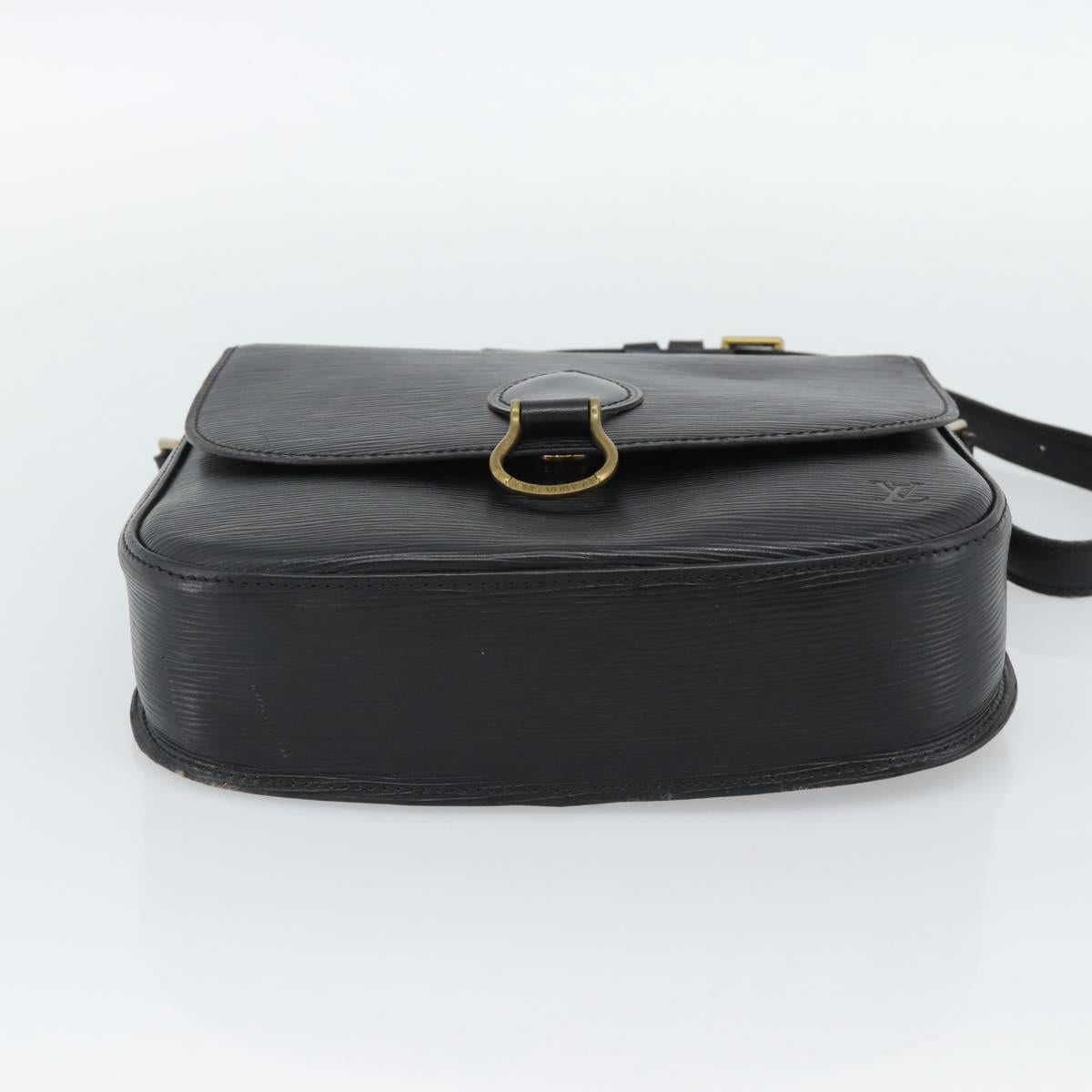 LOUIS VUITTON Epi Saint Cloud GM Shoulder Bag Black M52192 LV Auth 191640