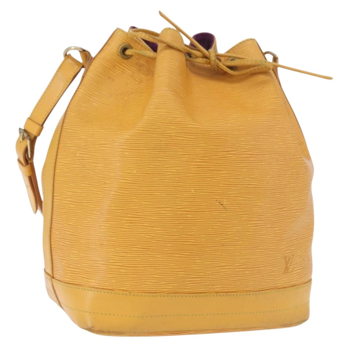LOUIS VUITTON Epi Petit Noe Shoulder Bag Tassili Yellow M44109 LV Auth 191643