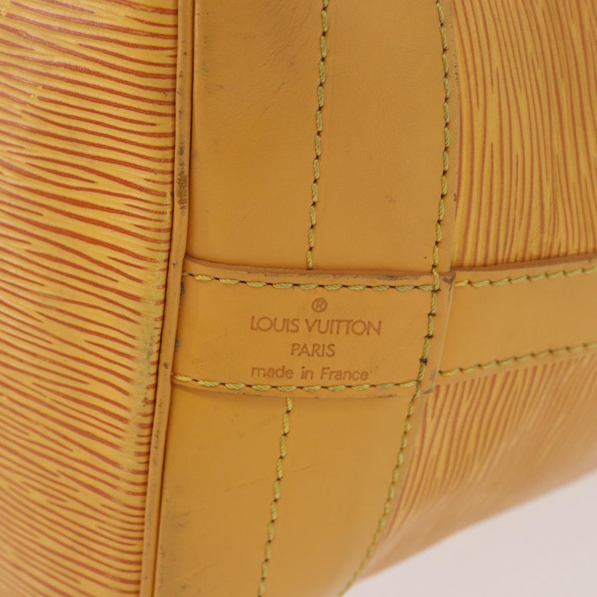 LOUIS VUITTON Epi Petit Noe Shoulder Bag Tassili Yellow M44109 LV Auth 191643