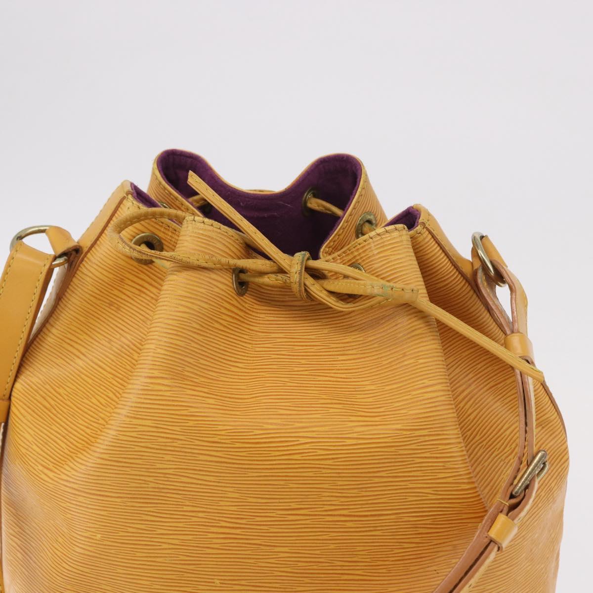 LOUIS VUITTON Epi Petit Noe Shoulder Bag Tassili Yellow M44109 LV Auth 191643
