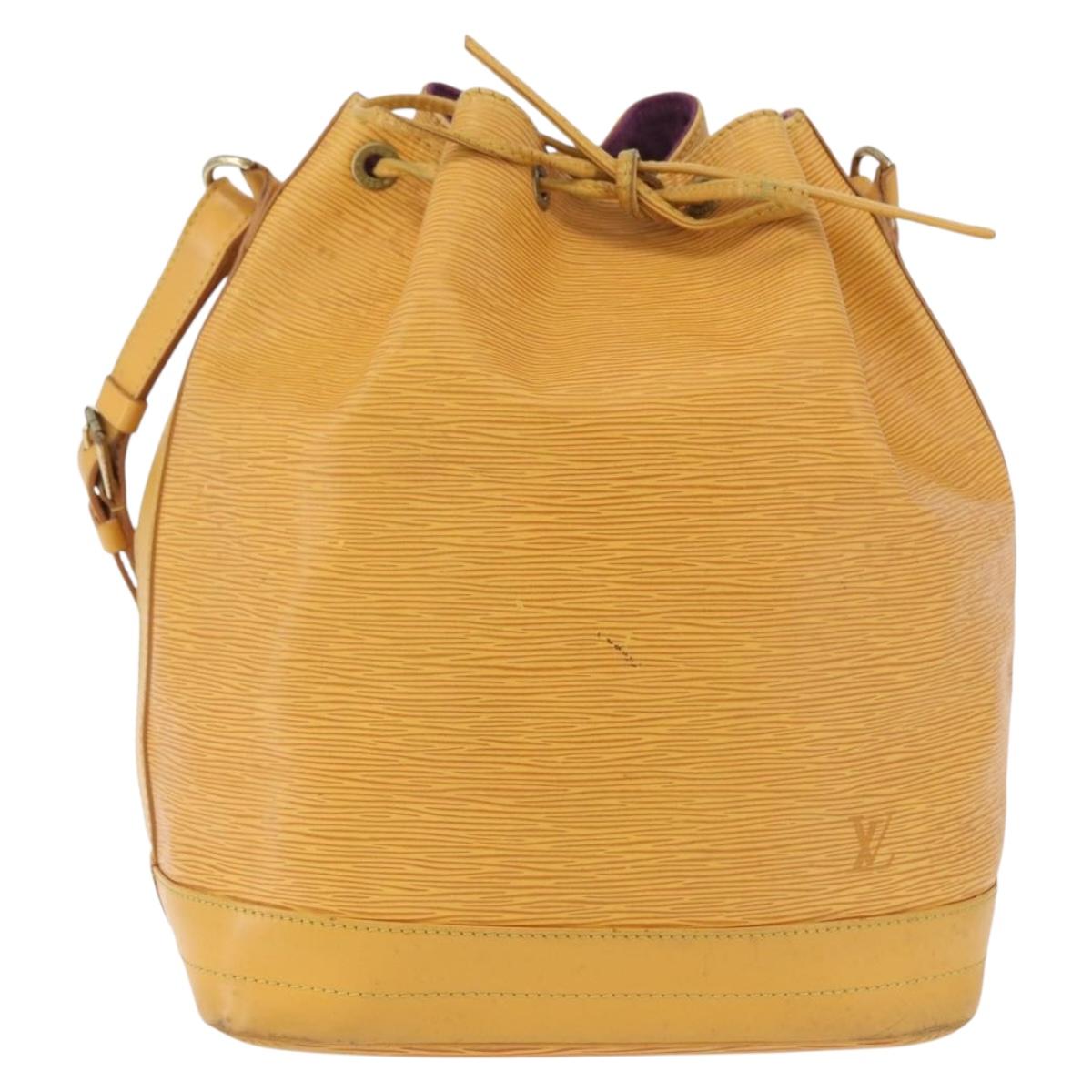 LOUIS VUITTON Epi Petit Noe Shoulder Bag Tassili Yellow M44109 LV Auth 191643