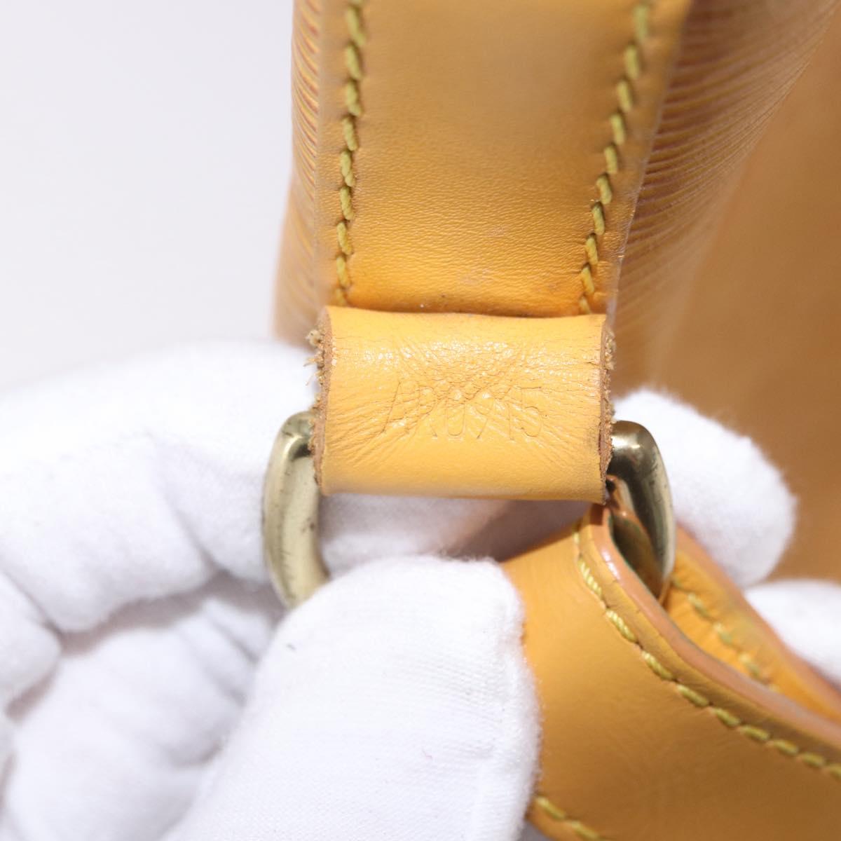 LOUIS VUITTON Epi Petit Noe Shoulder Bag Tassili Yellow M44109 LV Auth 191643